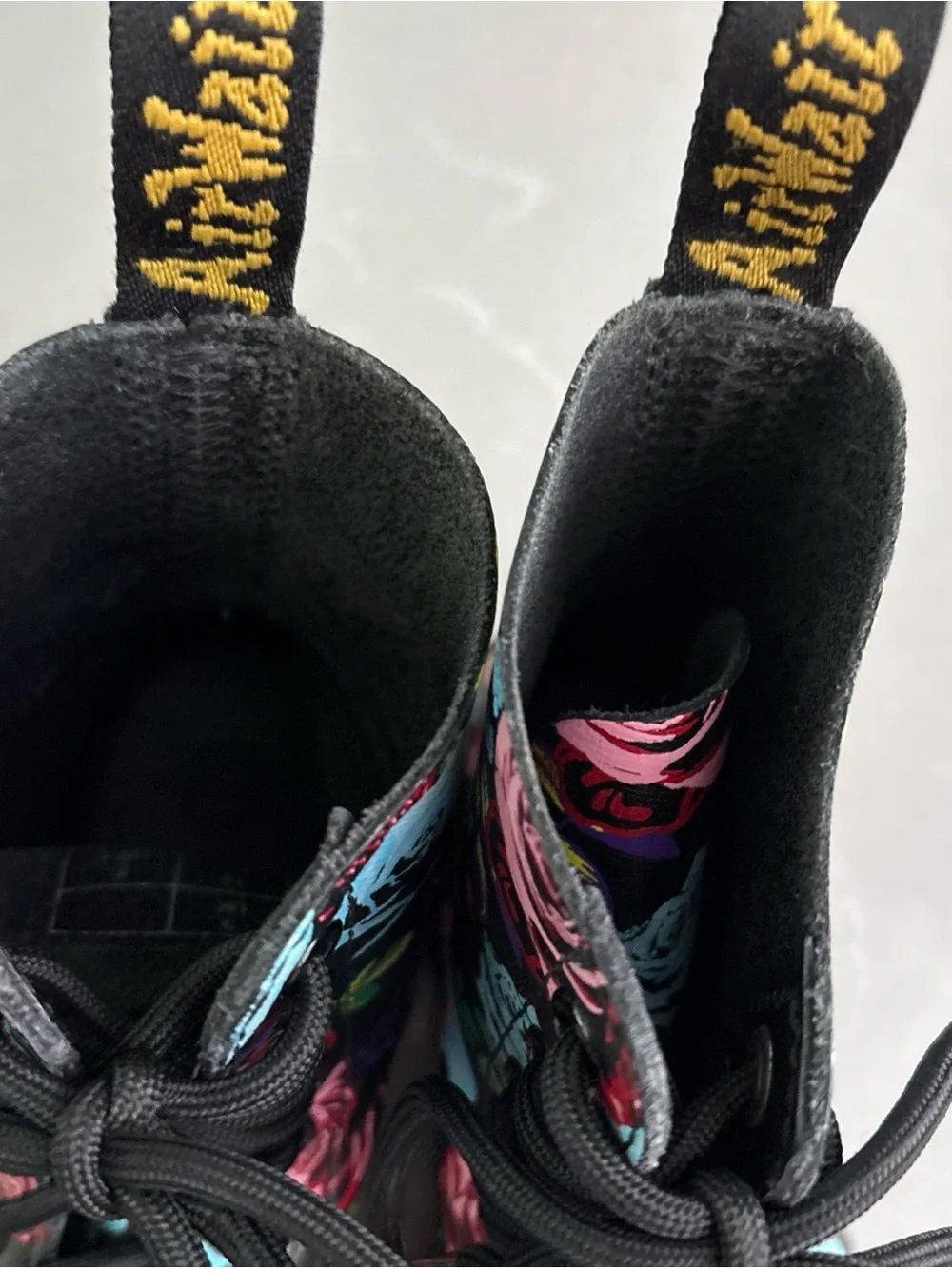 Dr Martens 1460 8 hole pascal rose Floral skull Fantasy pink boots EU 36 US 5